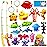 CozyBomB Magnetic Fishing Toys Game Set for Kids | Water Table Bathtub Kiddie Pool Party Pole Rod Net, Outdoor Plastic Floating Fish, Toddler Bath Color Ocean Sea Animals Birthday Gift Age 3-5 6 4-8
