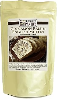The Prepared Pantry Cinnamon Raisin English Muffin Gourmet Bread Machine Mix (for oven also)