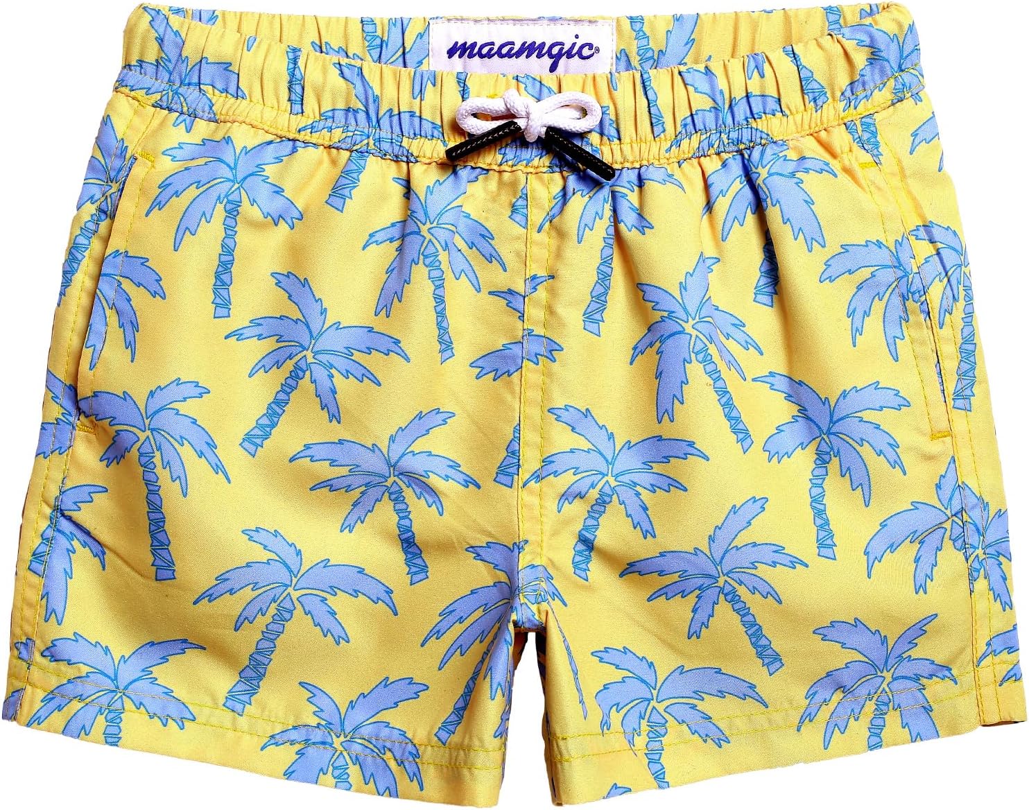 maamgic Swim Trunks Boys Quick Dry Toddler Bathing Suits for Kids Swimsuit Above The Knee Boys Swim Shorts