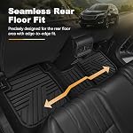 Floor Mats Fit for 2018-2024 Chevy Equinox (Not for EV), Custom Fit Waterproof Anti-Slip All Weather Protection 1st & 2nd Row Floor Liners for Chevrolet Equinox Accessories, Black
