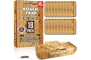 18-Pack Roach Traps Indoor - Sticky Glue Traps for Roaches and Bugs with Roach Bait