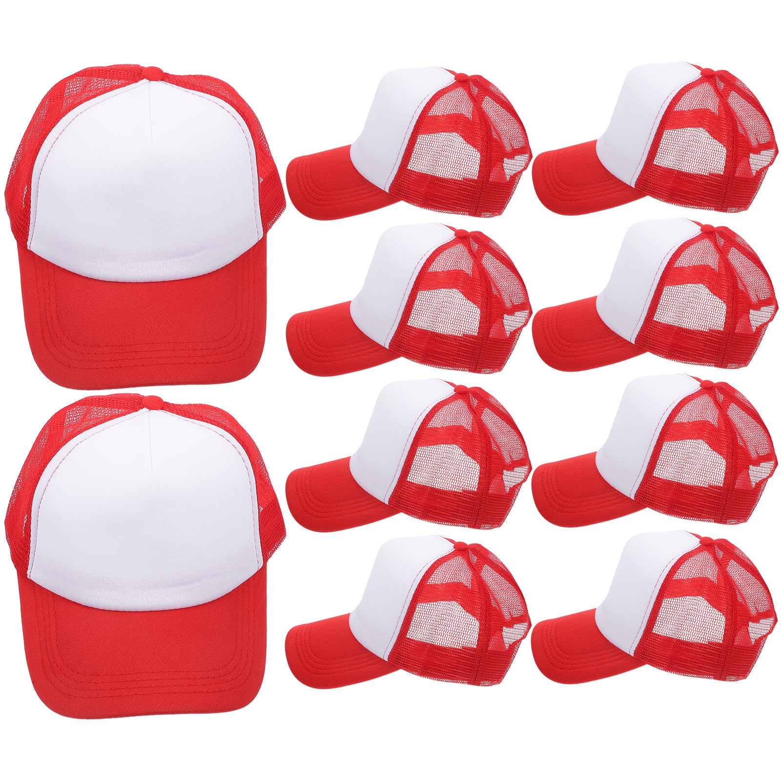 LIFKOME Berretto da Baseball in Rete Vuoto per Sublimazione, Cappellino Fai da Te in Poliestere Traspirante Spugna per attività Outdoor, Stile Semplice alla Moda