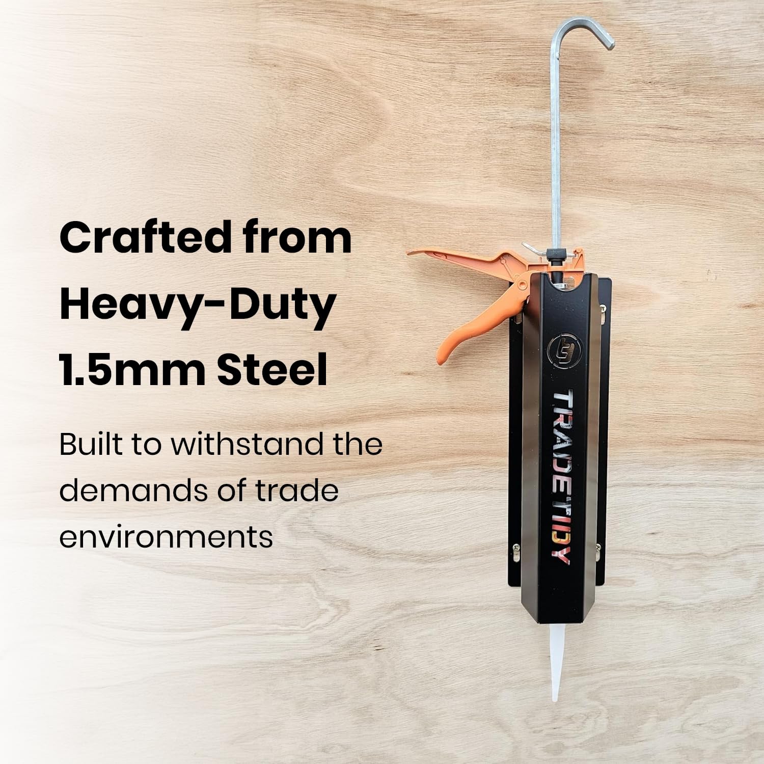 TradeTidy Silicone/Mastic Gun Holder, Accessories for Workshop Van, and Garage Storage, Made from 1.5mm Super Strong Steel - Image 3