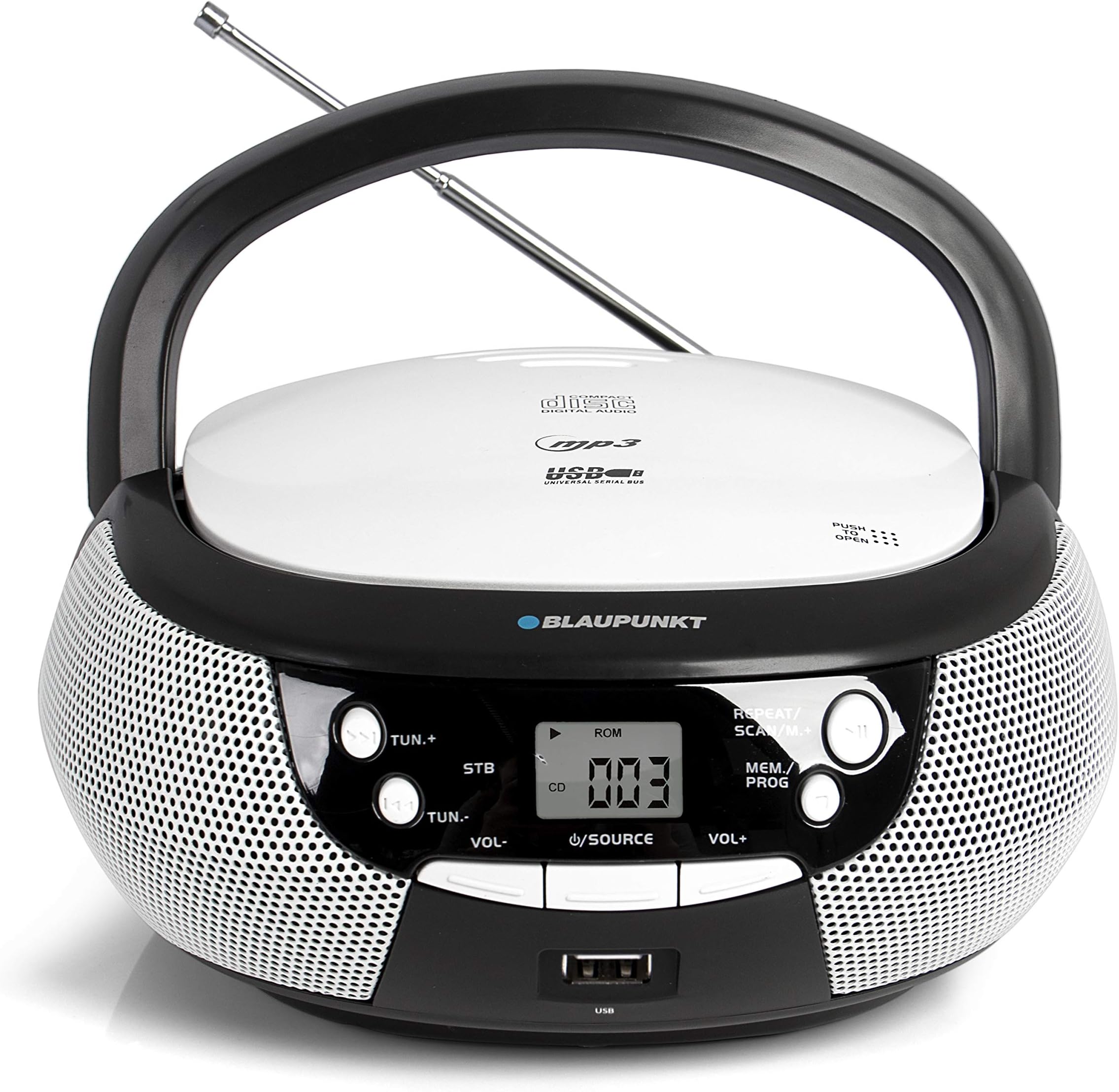 Sony ZSRS60BT CD und USB Bluetooth Boombox/Radiorekorder (NFC, Mega