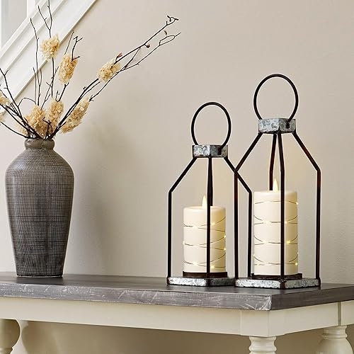 Vista 55 de Da by Velas sin llama con tira de luces, velas que funcionan con pilas, velas LED parpadeantes con control remoto y temporizador, cera real, paquete