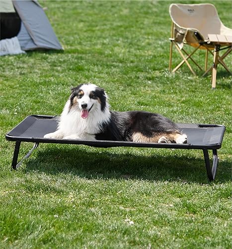 Miniatura 8 de Made4Pets - Cama elevada para perros grandes para exteriores, cuna elevada para mascotas con patas antideslizantes, instalación sin herramientas,