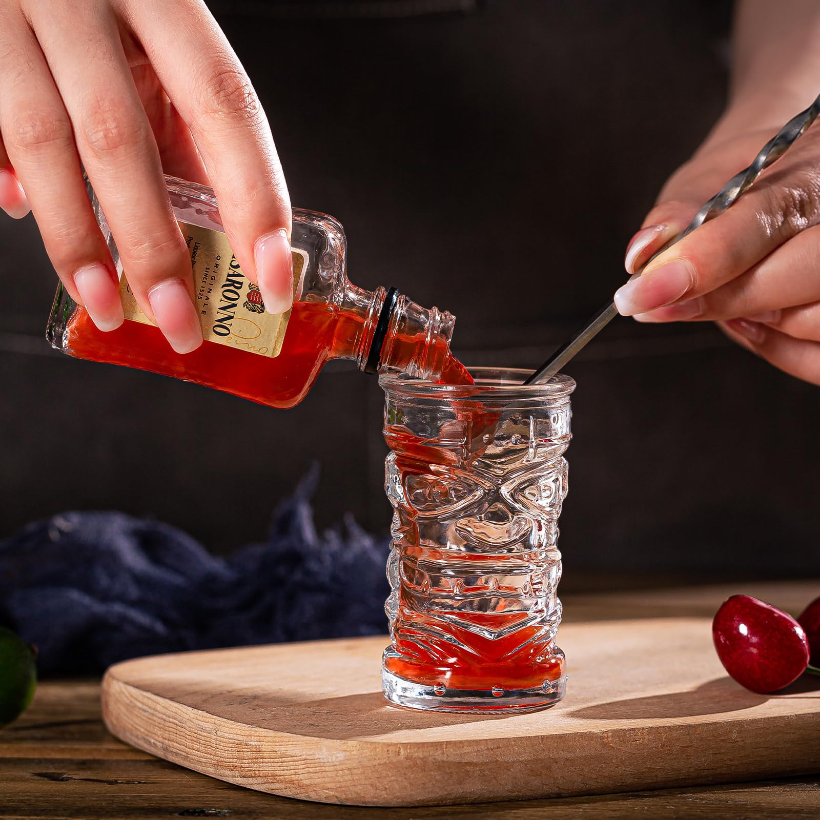 Juego de 16 vasos de chupito de 2 onzas, mini vasos Tiki de 2 onzas, vasos de chupito transparentes a granel, vasos pequeños de chupito de whisky, mini vasos para beber para vodka, tequila,