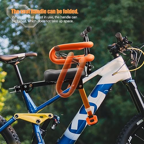 Miniatura 4 de Asiento de Bicicleta para Niños - Montaje Delantero, Asiento de Bicicleta para Niños para Bicicleta de Adulto, Asiento de Bicicleta para Bebé