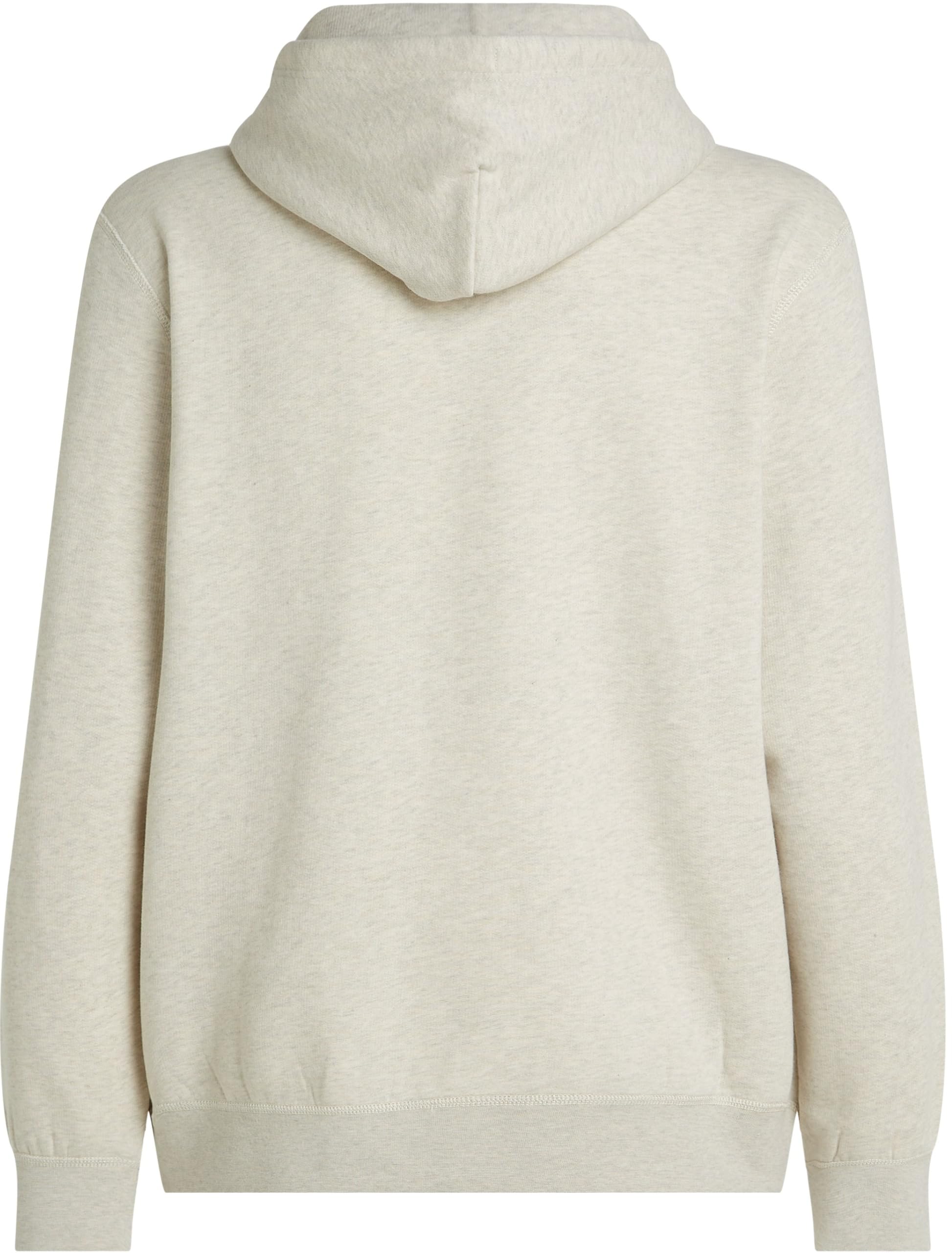 Tommy Hilfiger Herren Hoodie Seasonal Fleece mit Bauchtasche, Beige (Heathered Oatmilk), XS – Ansicht 2