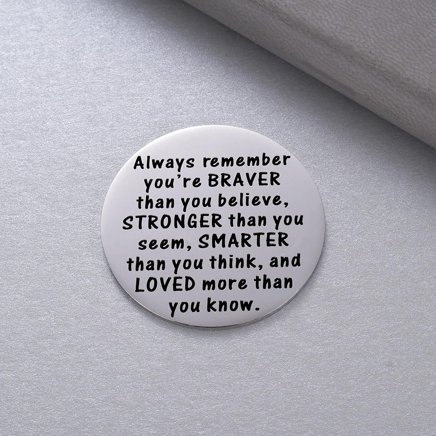 MIXJOY Pocket Hug Token - Gold Long Distance Relationship Gift With Inspirational Message