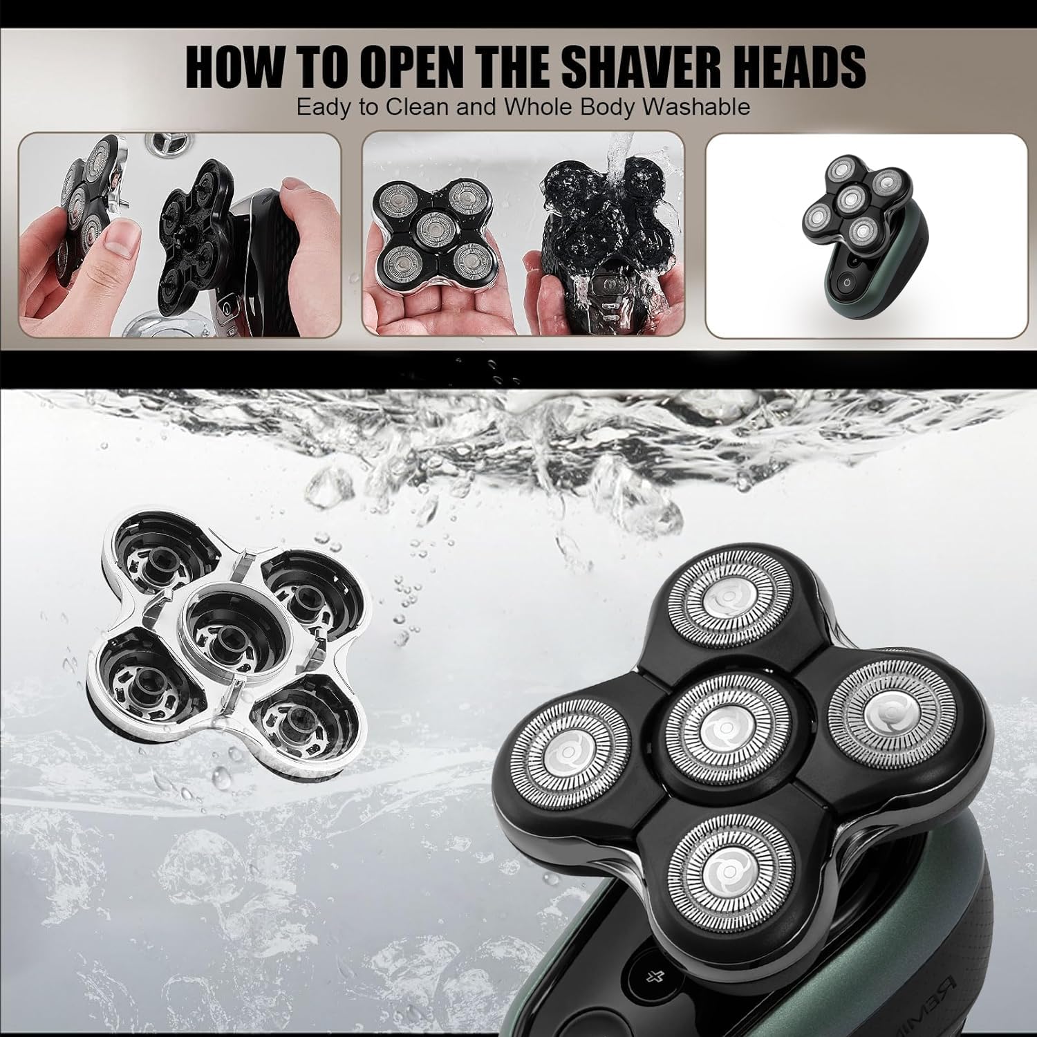 2 testine di ricambio per rasoio Remington RX7 Ultimate Series (non compatibili con Remington RX5)