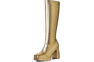 Gold Gogo Boots: Sparkle the Night Away