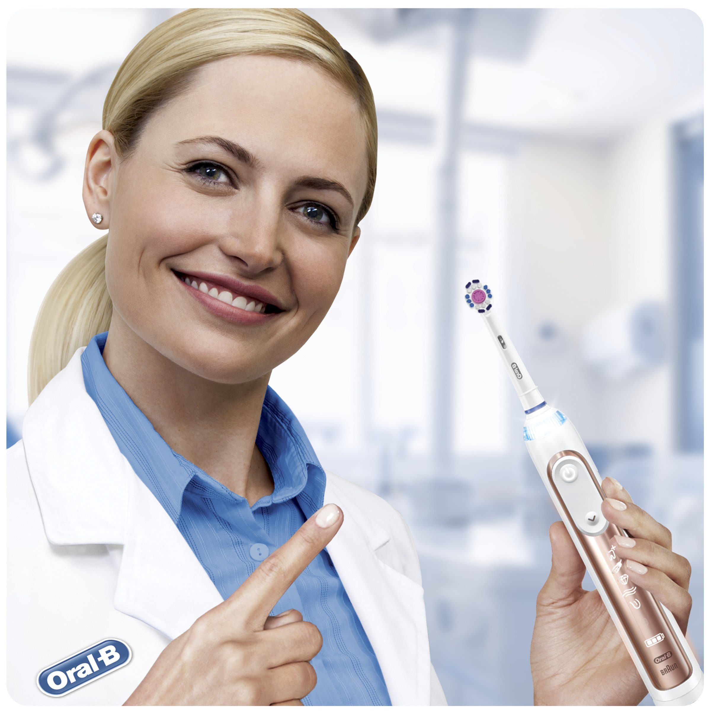 OralB Genius Electric Toothbrush with Smart Pressure Sensor, App