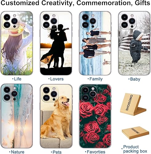 Miniatura 4 de Funda de teléfono con foto personalizada, diseño de imagen personalizada para tu propia funda de teléfono con collage para familiares, amigos,