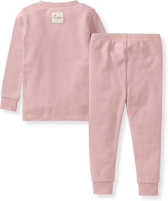 Burt's Bees Baby Unisex Baby Honeysoft Pajamas, Tee and Pant 2-Piece PJ Set, Soft Organic Cotton & Lyocell Blend