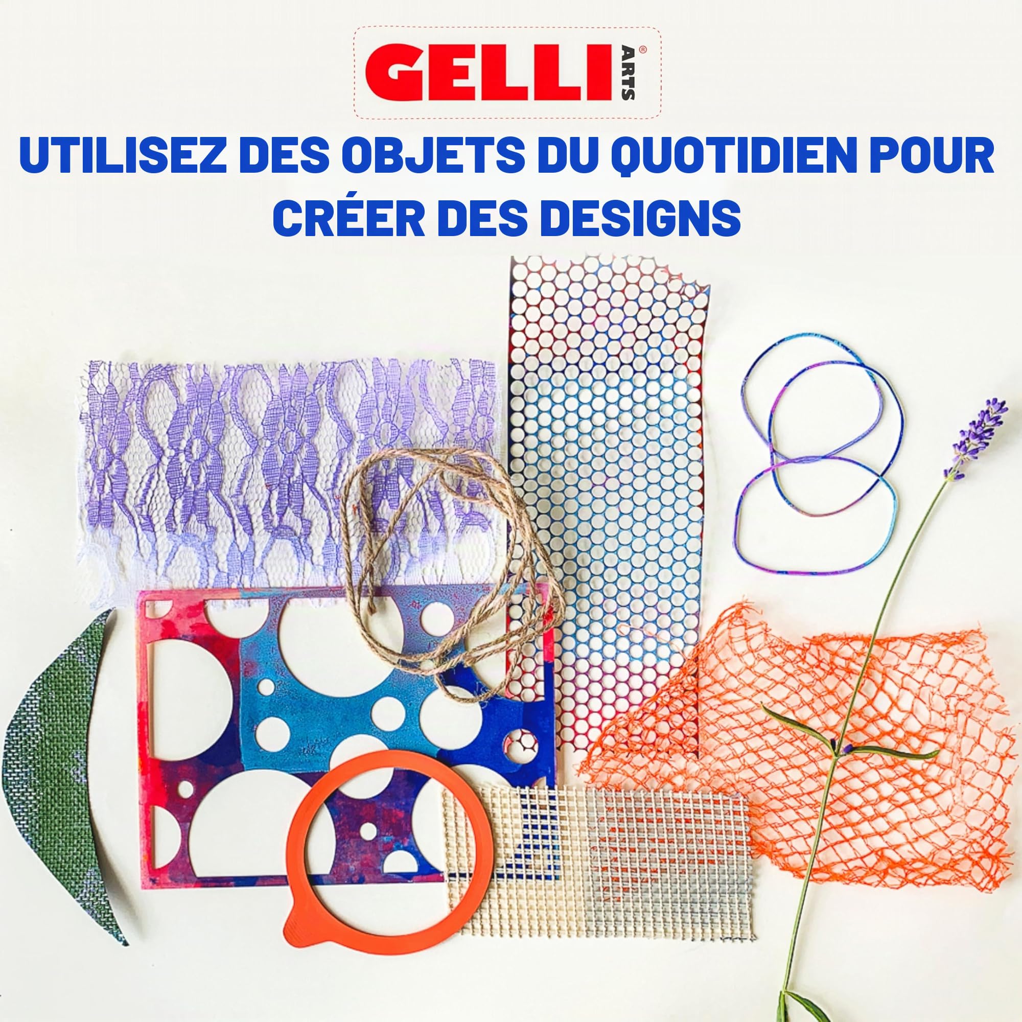 Gelli Arts Planche 20,3 x 25,4 cm, Multicolore