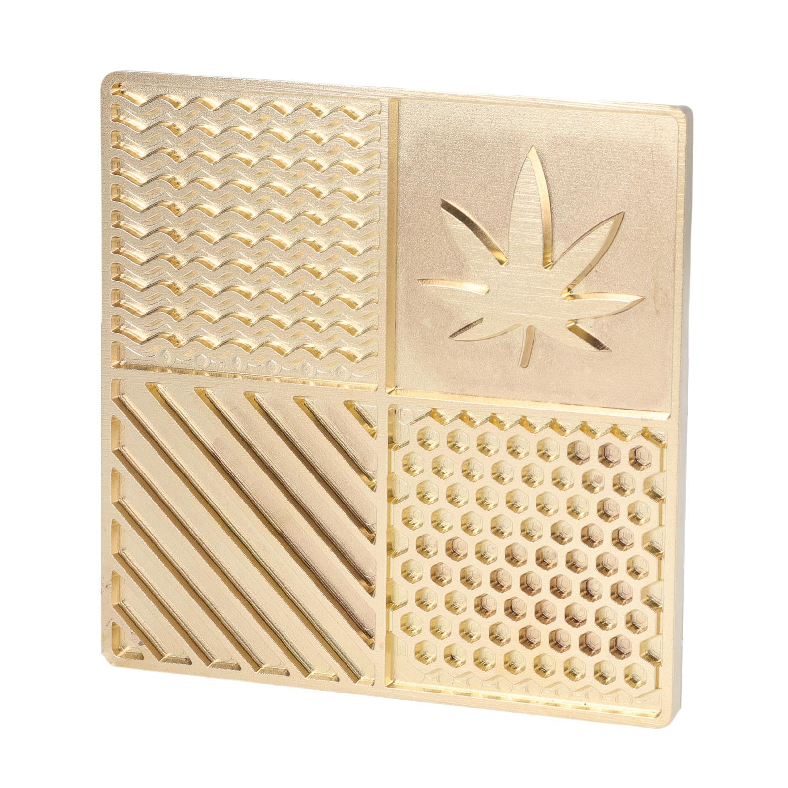 Bandeja de Diseño para Hacer Cubitos de Hielo de Cobre para Impresiones Personalizadas, Accesorio Portátil para Camarero, Ocasiones Elegantes, 10x10cm (B04)