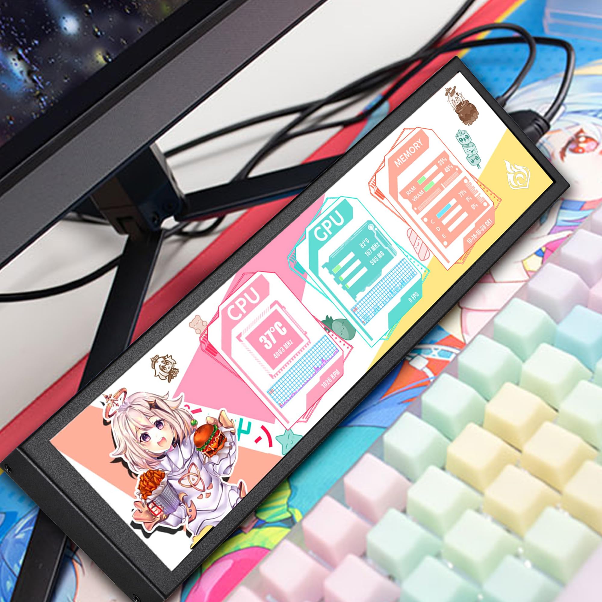 Amazon.co.jp: 8.8インチのコンピューターセカンドスクリーン 筐体付き