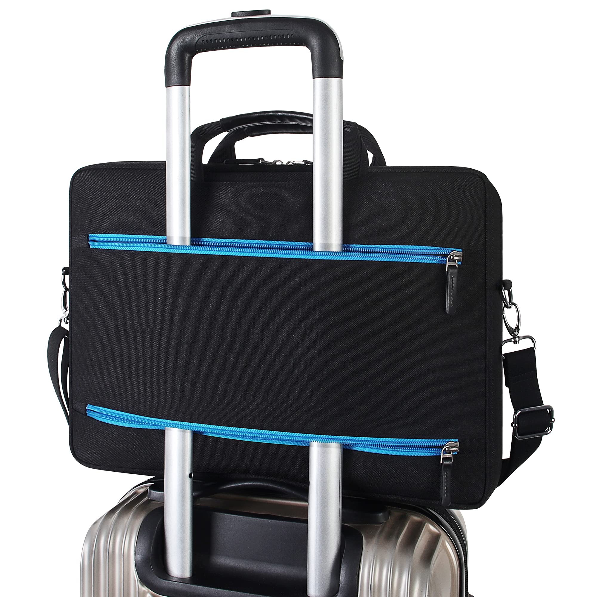 Sacoche Ordinateur 14 Pouces DOMISO - Port USB Intégré, Bandoulière Amovible, Protection Anti-Choc