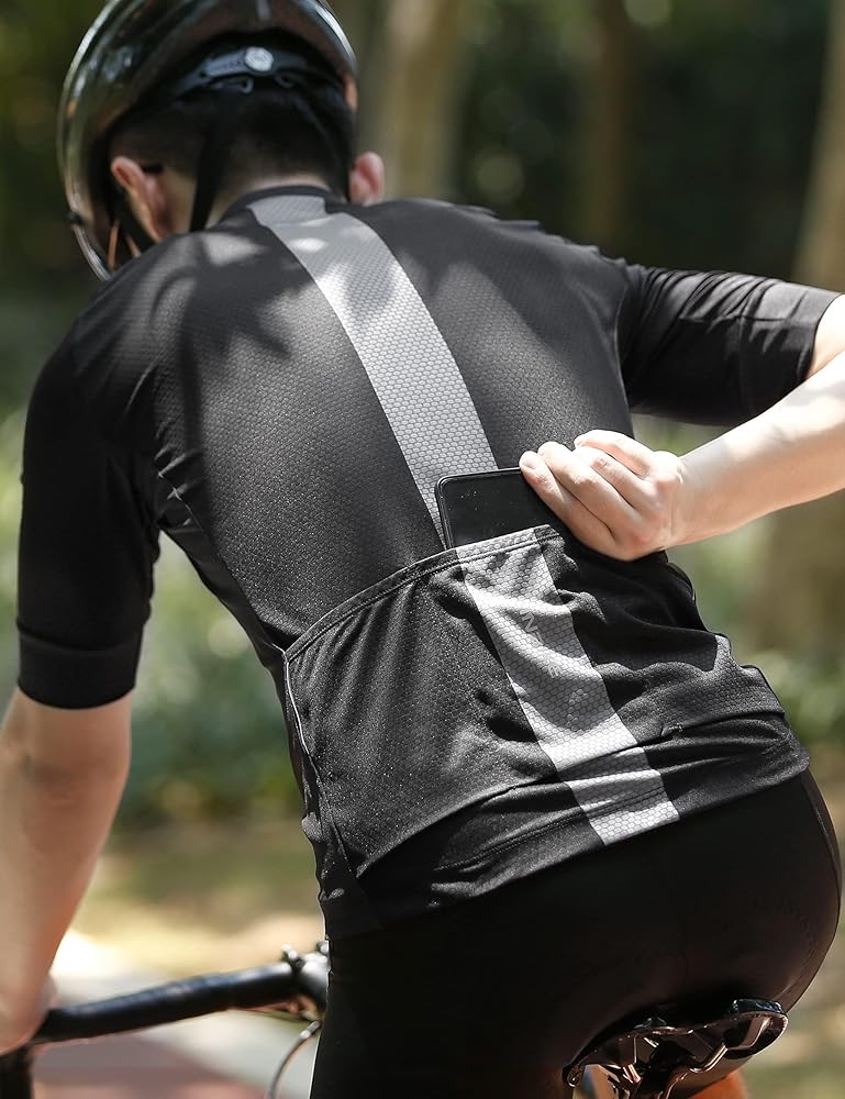 Amazon | INBIKE メンズ ルーズフィット サイクリングジャージ