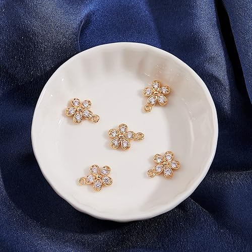 Miniatura 3 de COGCHARGER Colgantes de oso de peluche con circonitas cúbicas de latón para joyería, collares, pulseras y manualidades