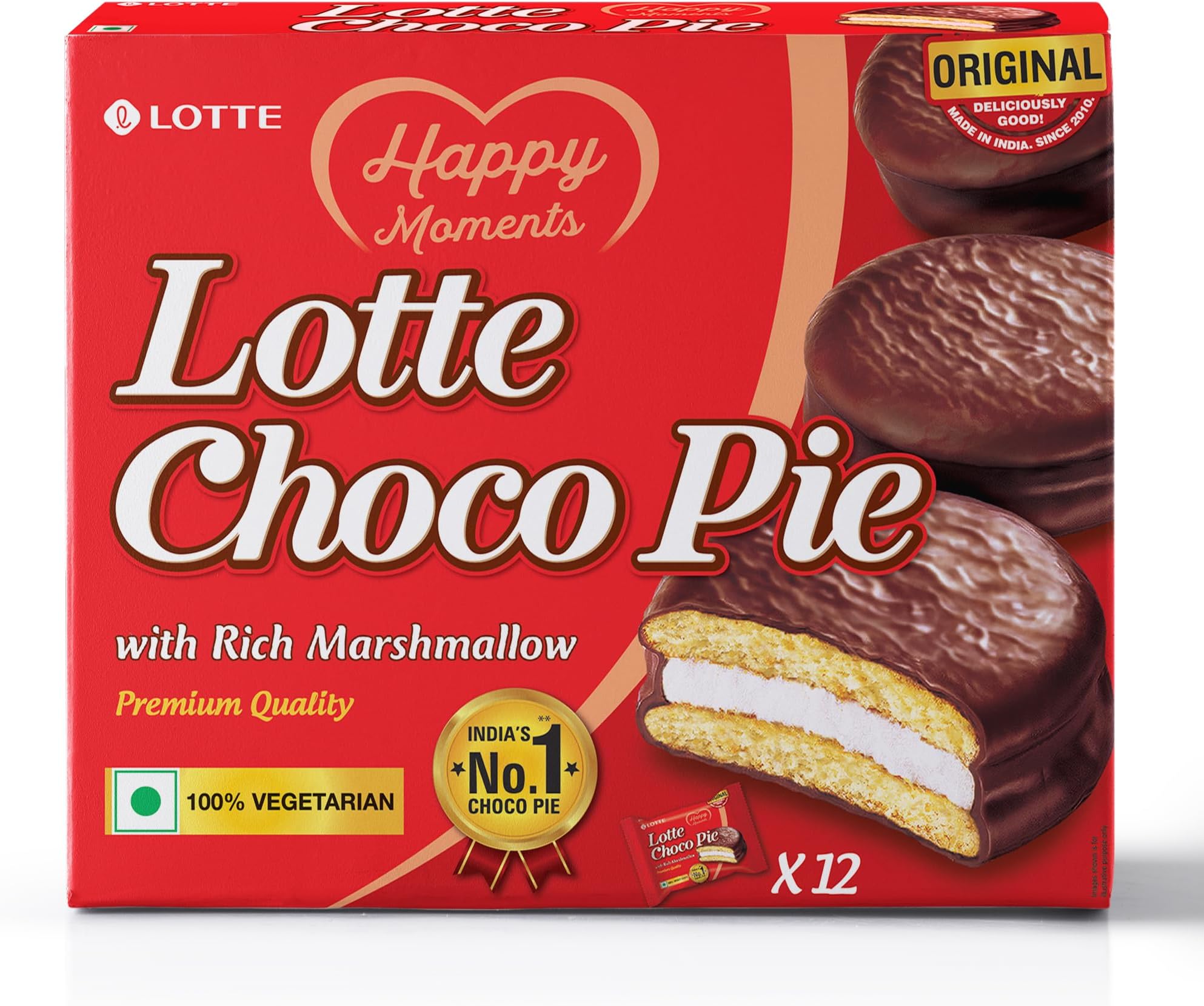 Lotte Choco Pie (Pack of 12), 336g