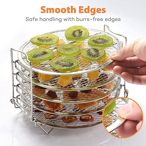 Miniatura 6 de Goldlion Accesorios para olla instantánea de 6 cuartos de galón, soporte para brochetas y estante deshidratador