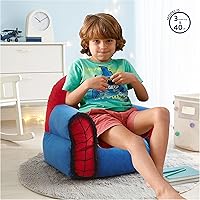 Vista 97 de Idea Nuova Gabby's Dollhouse - Sofá tipo puf suave y cómodo para niños