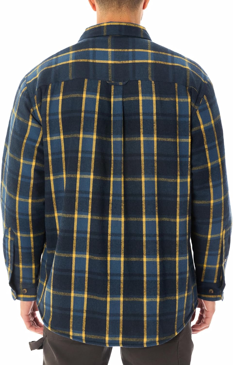 Smith's Workwear Men's Sherpa-Lined Flannel Shirt-Jacket - Image 2