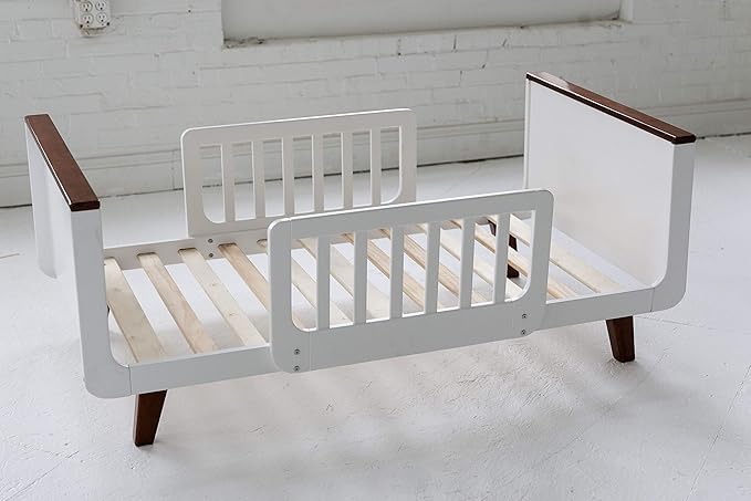 Cama Toddler de madera sólida con barandillas de seguridad miniatura 9