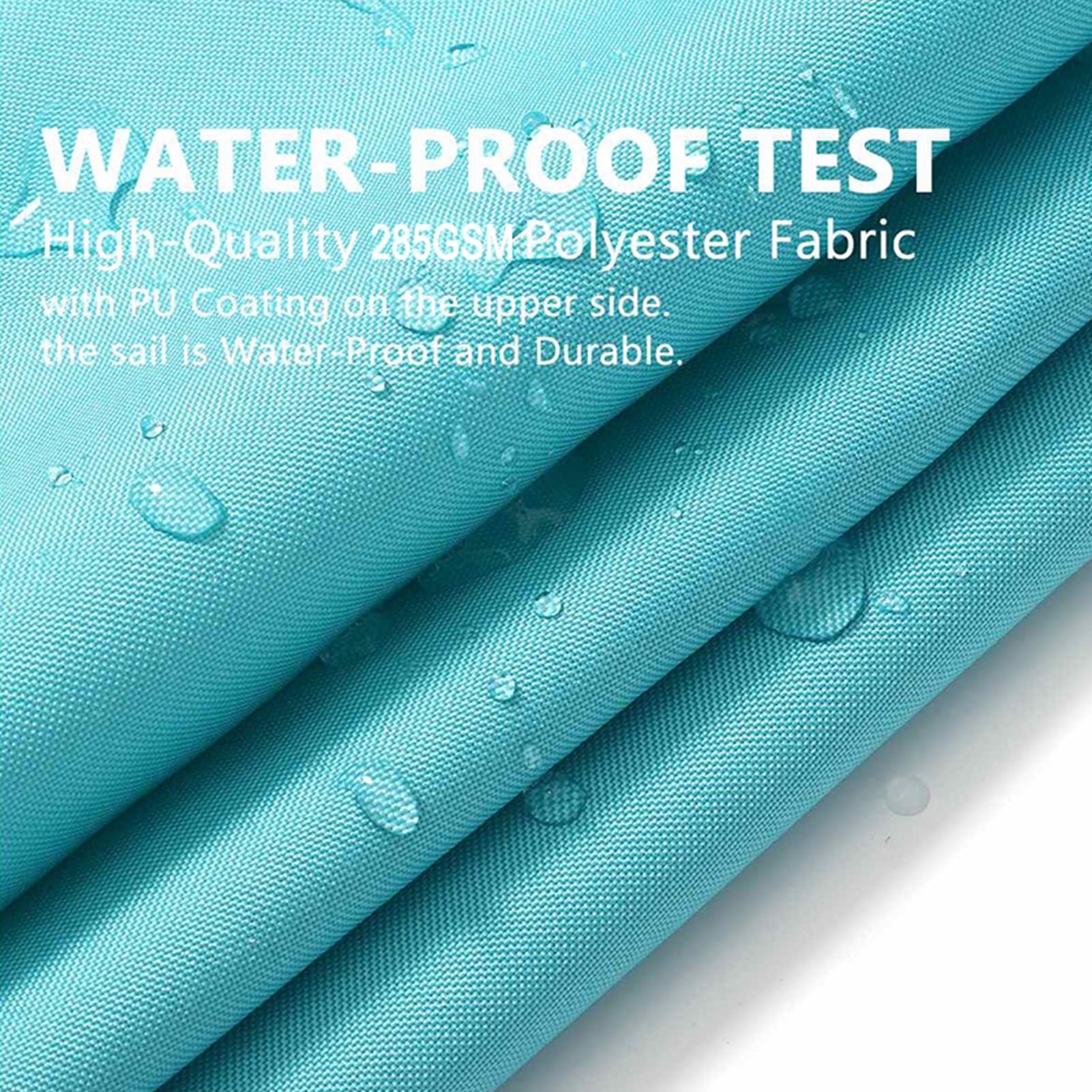 sonnensegel wasserdurchlässig test SJASD Rechteckig Sonnensegel, Wasserdicht Sonnenschutz, Oxford-Stoff, Atmungsaktiv, Wasserdurchlässig, für Terrasse Garten Balkon Camping,Mit Fixierseil Garten unprotected26 Camping mit Zelt - Mount:Front