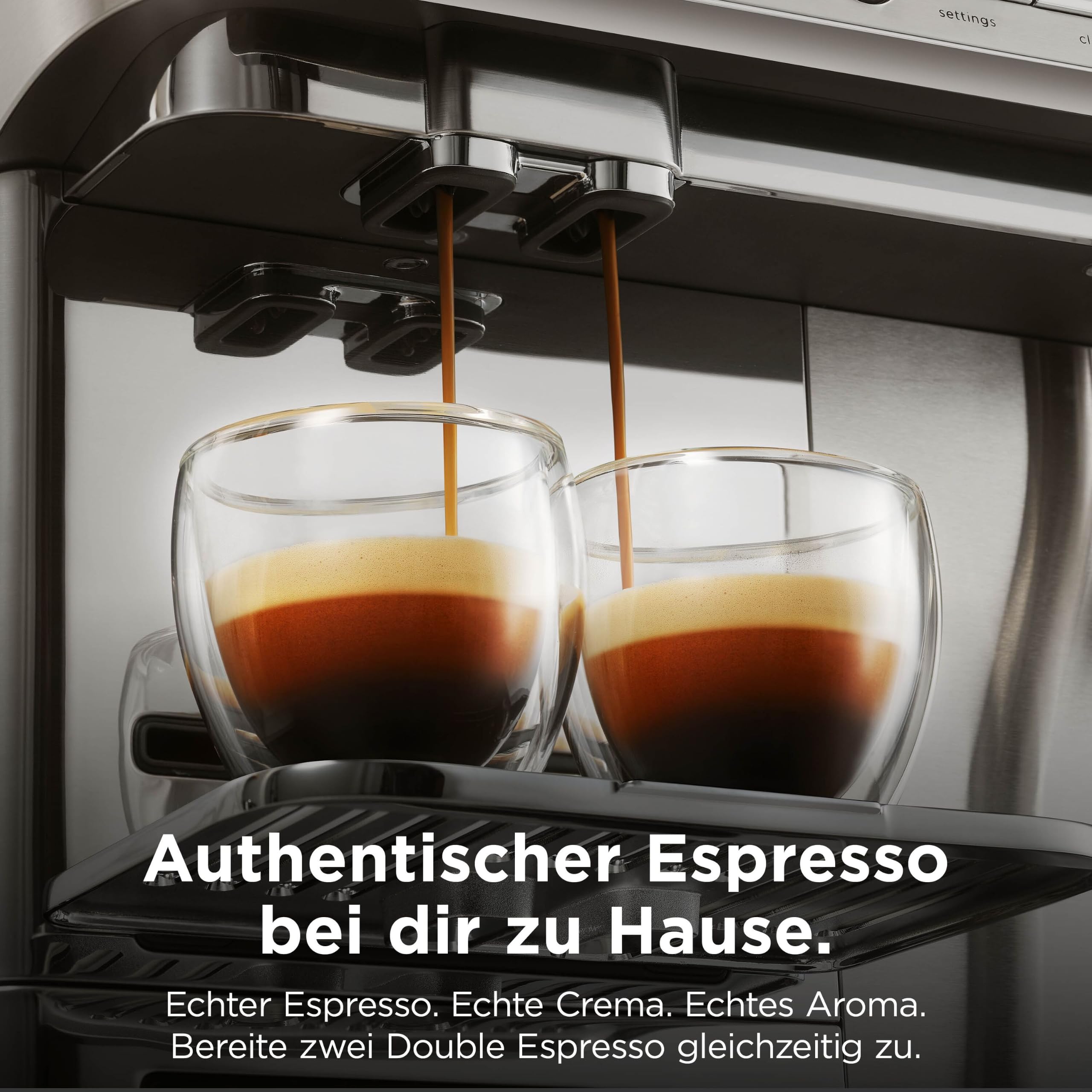 Ninja AutoBarista Kaffeevollautomat für Espresso, Filterkaffee und Cold Brew, 10 Getränkeprogramme und 4 Milchaufschäum-Voreinstellungen, spülmaschinengeeignete, abnehmbare Teile, Silber AE1001EU