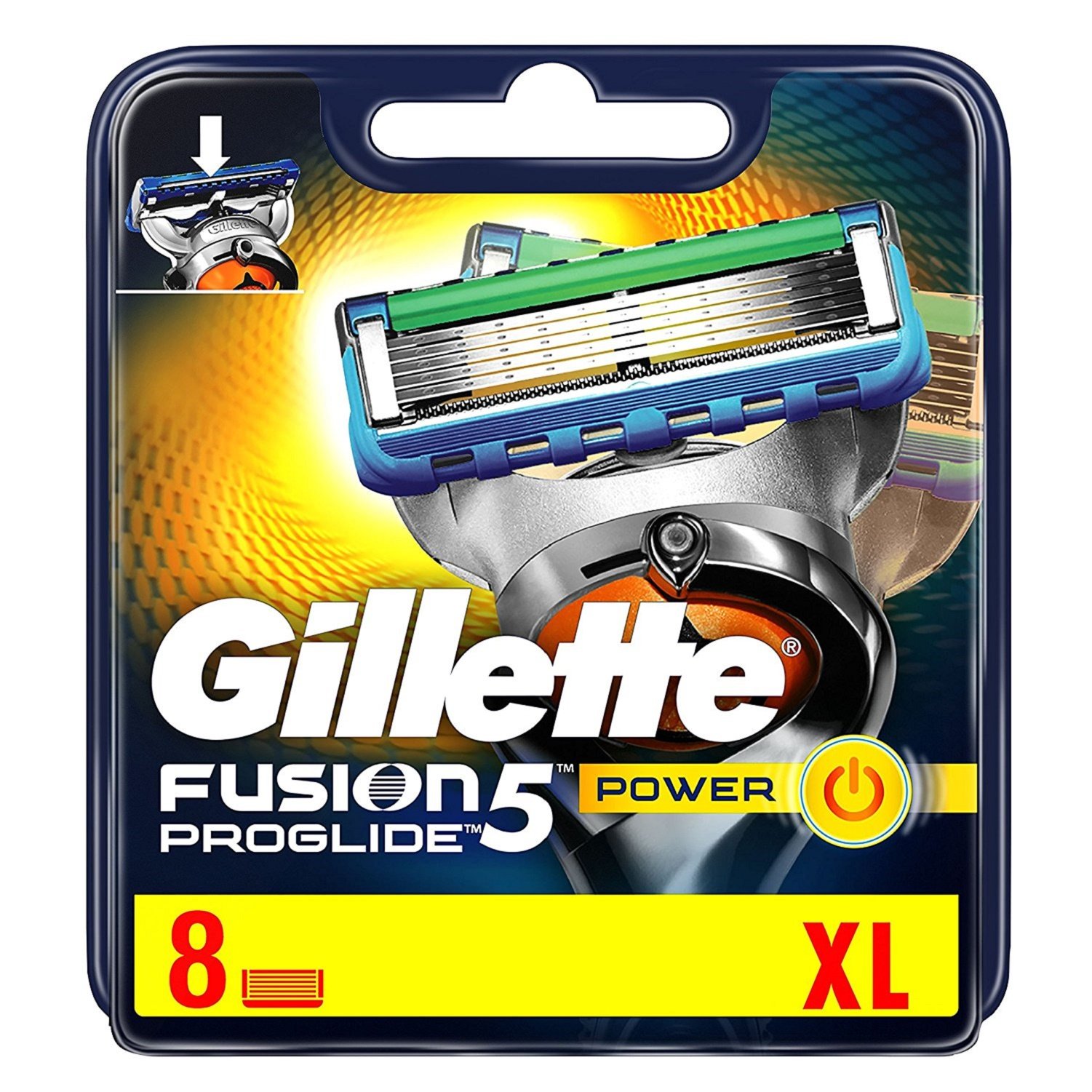 Gillette Fusion5 ProGlide Power Rasierklingen für Männer, 8 Stück