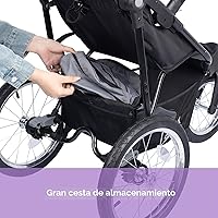 Vista 6 de Sistema de viaje para corredores Baby Trend Journey, Negro Estelar