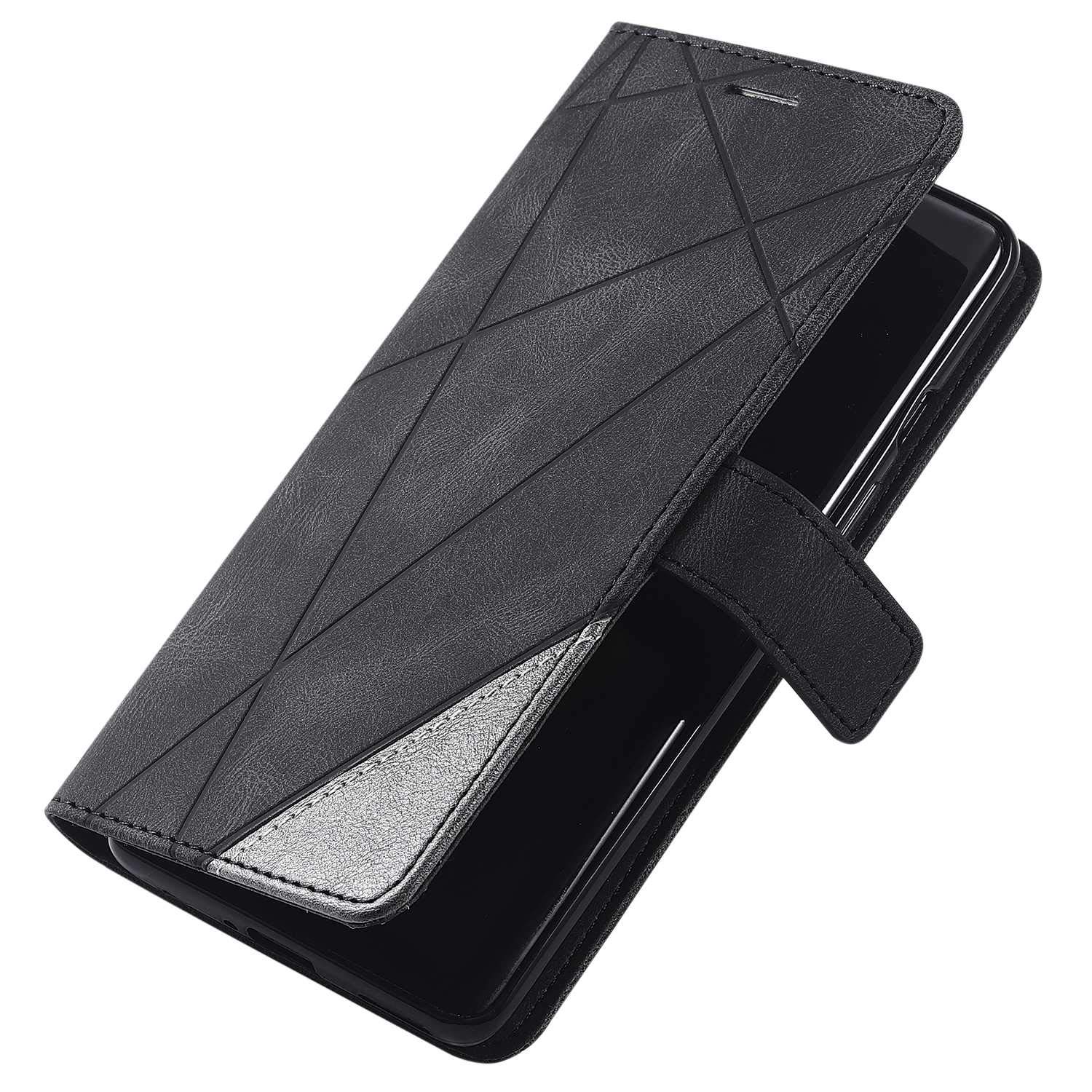Cover Compatible con OnePlus 8, Retro Flip Caso in PU Pelle