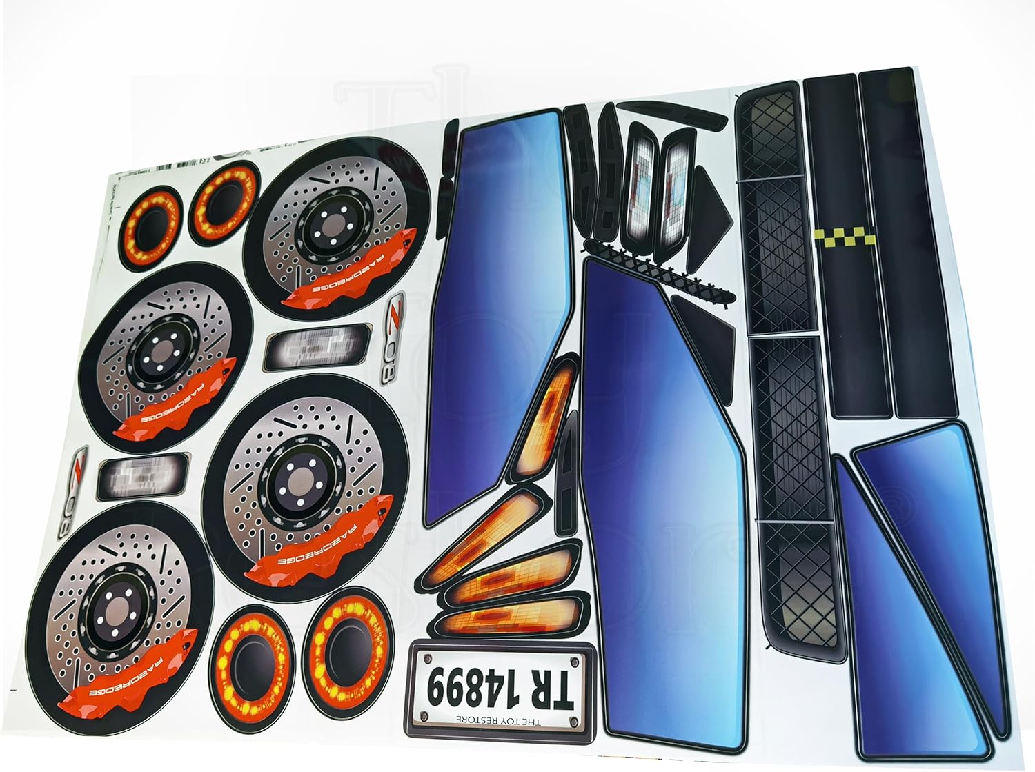 Toy Restore Replacement Sticker Fits STEP2 Z06 Corvette Toddler-to-Twin Bed Old