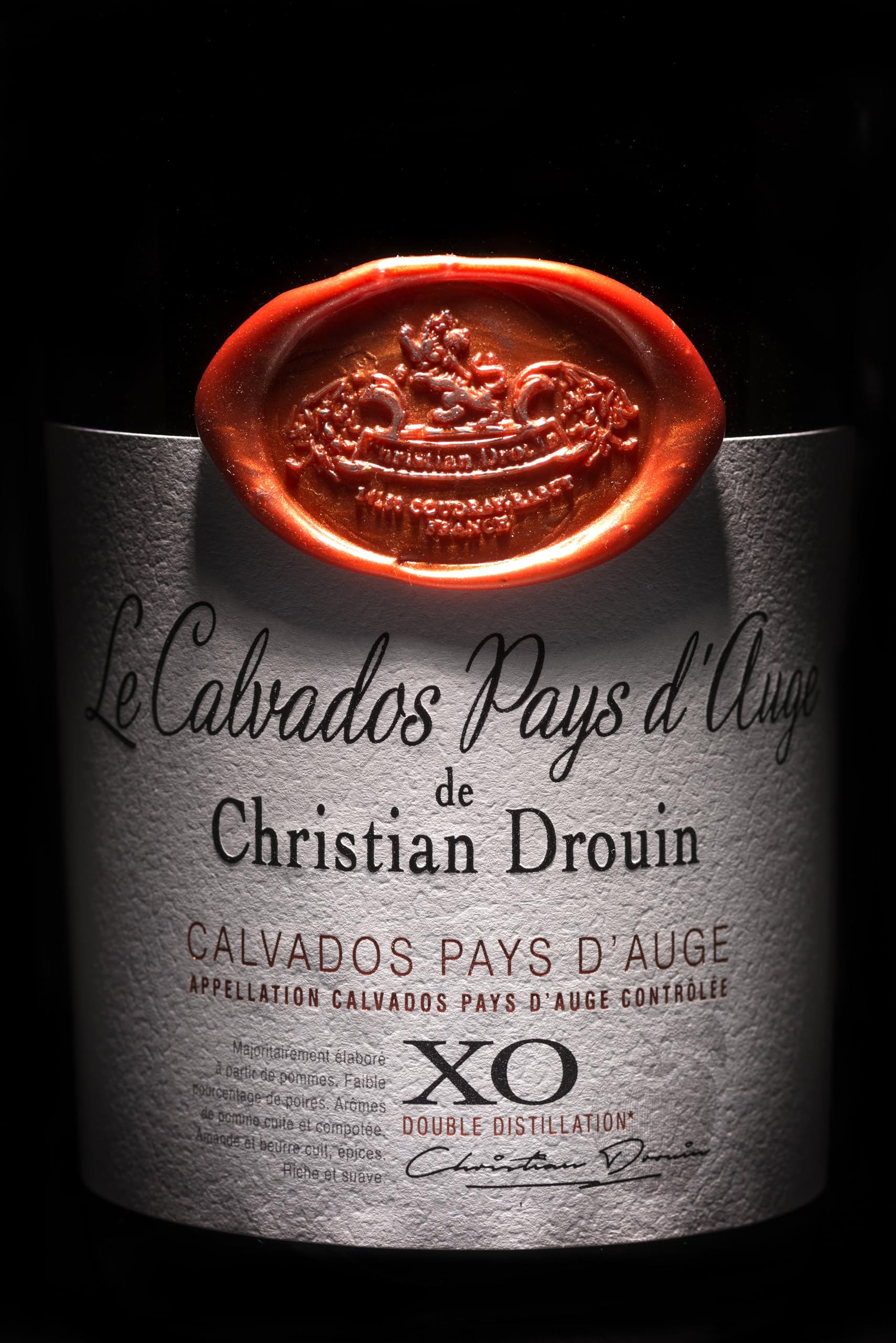 Christian Drouin Calvados XO | Französischer Apfelbrand | Langjährig Gereift | Komplex & Vollmundig | AOC Pays d'Auge | 40% Vol. | 700 ml