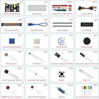 Vista 3 de Kit de diversión con módulo Electronics Component de fuente de alimentación con cable de puente de 830 puntos de unión, tablero de alambre