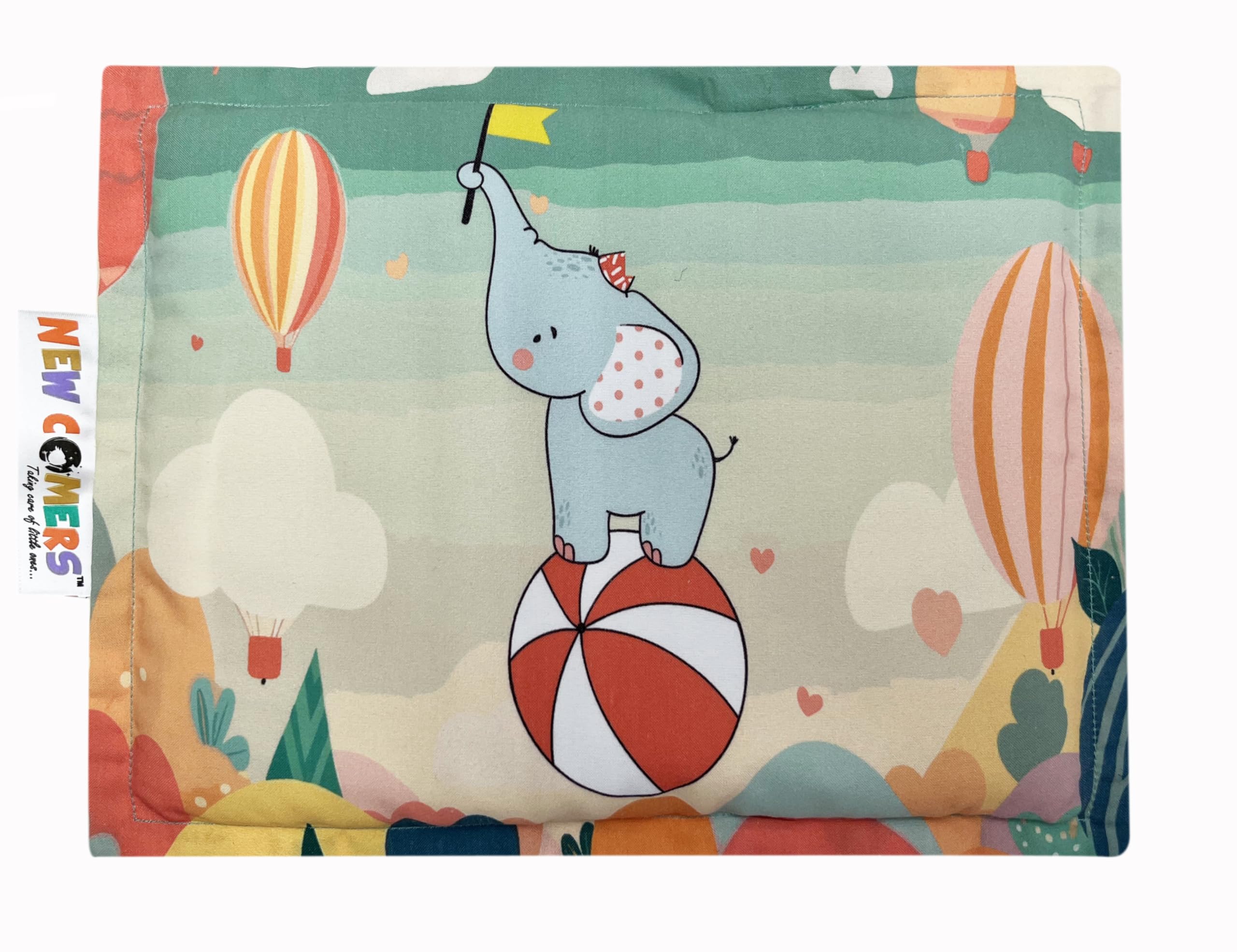 NEW COMERS® Baby Pillow with Super Soft Imported Fabric, 1 Month to 5 Year Kids Pillows, Animal & Cartoon Prints, Infant Pillow for Sleep,Bed Set,Head Shaping, Neck Support-12 x 18 in-209 (B09VDJ4HN1) Amazon Price History, Amazon Price Tracker