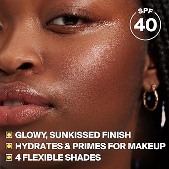 Supergoop! Glowscreen SPF 40 - Glowy Primer + Broad Spectrum Tinted Sunscreen - Helps Filter Blue Light - Hydration - Hyaluronic Acid & Vitamin B6