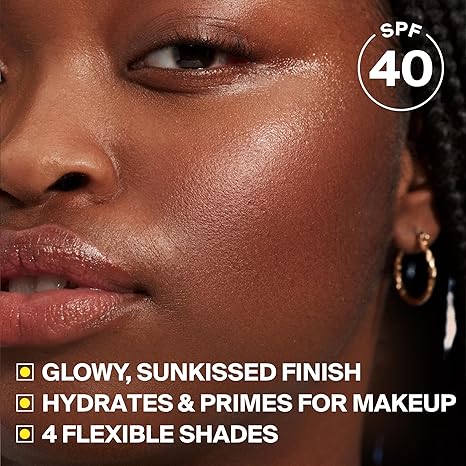 Supergoop! Glowscreen SPF 40 - Glowy Primer + Broad Spectrum Tinted Sunscreen - Helps Filter Blue Light - Hydration - Hyaluronic Acid & Vitamin B6