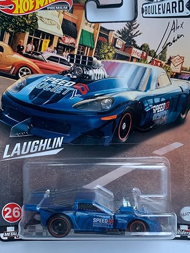 Miniatura 2 de Hotwheels Boulevard Corvette Z06 Drag Racer Azul - Escala Premium 164