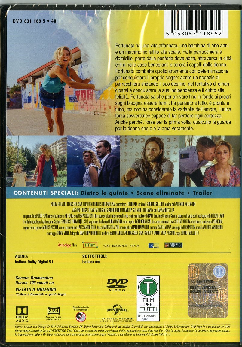 Castellitto S Fortunata 1 Dvd Amazon De Dvd Blu Ray