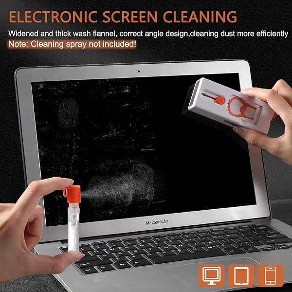 Vinabo 11 in 1 Cleaning Kit, PC Keyboard Cleaner Kit, Multifunctional Keyboard Cleaner, Screen Cleaning Brush, for Tablet, Bluetooth Headset, Phone, Camera - 5