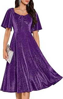 Sequin Formal Evening Dresses for Women Sparkly Fall Wedding Guest Dress