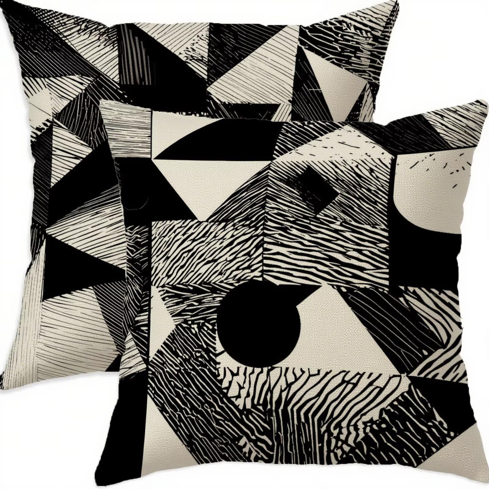 Housses coussin 60x60cm noir étanche : fini les taches sur le canapé