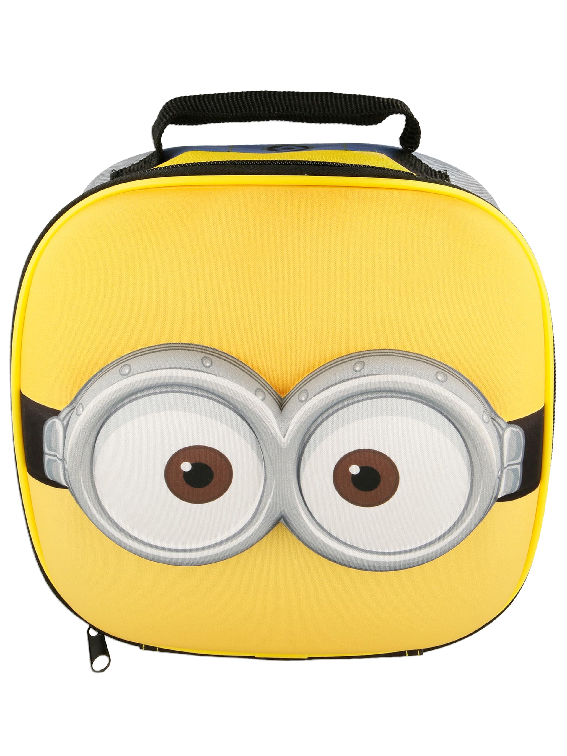 MINIONS Lunch Bag, 3D Insulated Kids Lunch Box for School, Yellow One Size