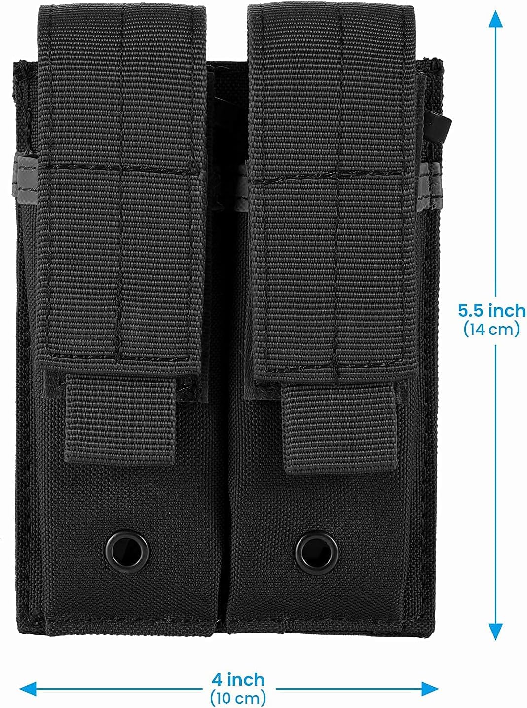 FRTKK Tactical Pistol Holster for Right Hand & Universal Double Pistol Mag Pouch