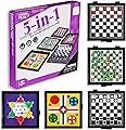 5 in 1 Small Magnetic Checkers Board Game Set T…