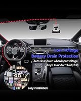 Vista 5 de REDTIGER F7N - Kit de cable duro para cámara de salpicadero, puerto USB C de 21.3 pies para cámara de salpicadero, convierte 12V-24V a 5V/2.5A